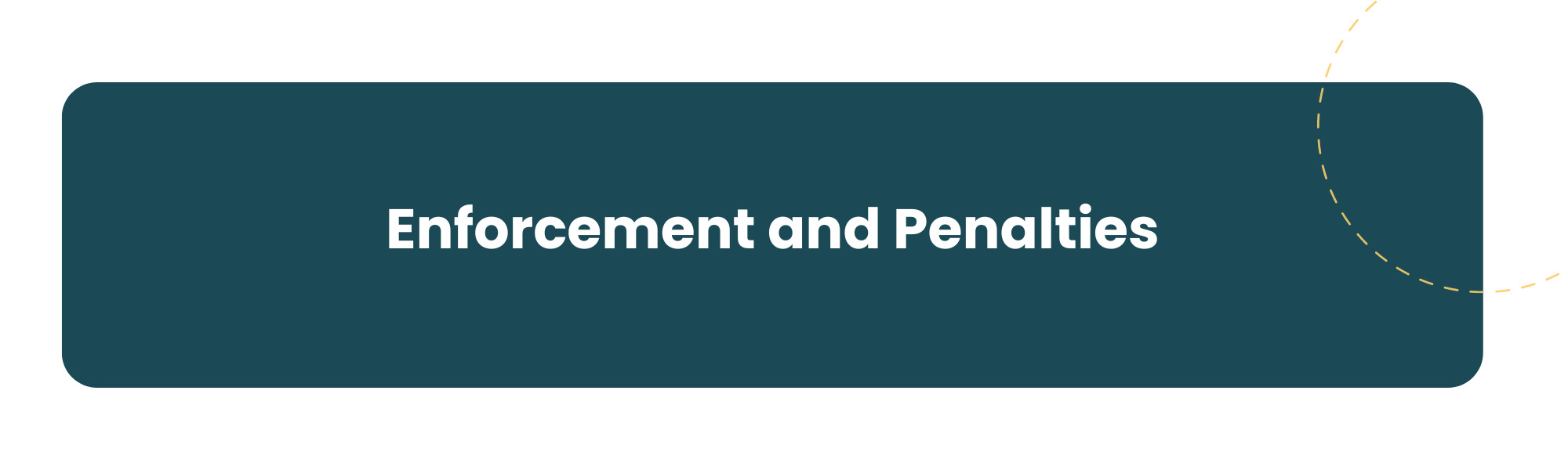 Enforcement and Penalties