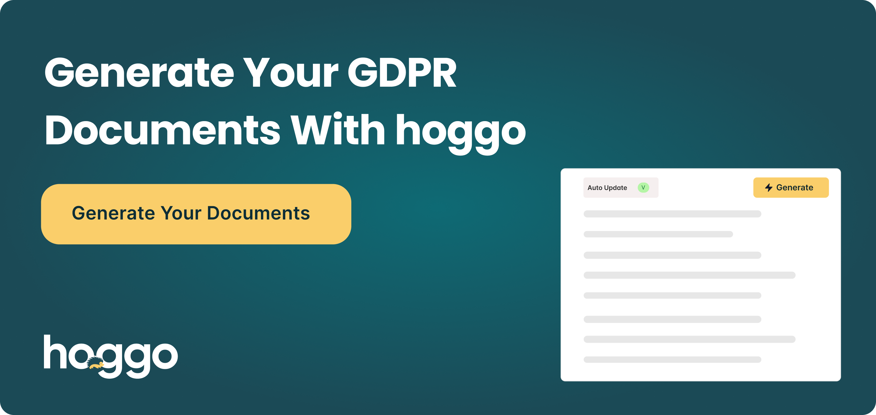 generate documents banner Global Privacy Hub